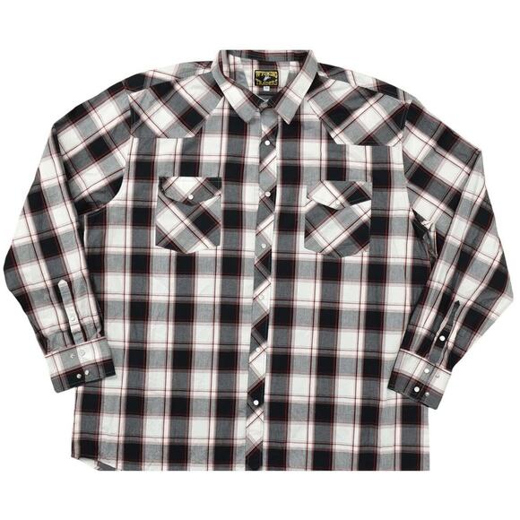 Wyoming Traders Men's 3XL Multicolor Plaid Cotton Blend Snap Button Shirt - Picture 1 of 9